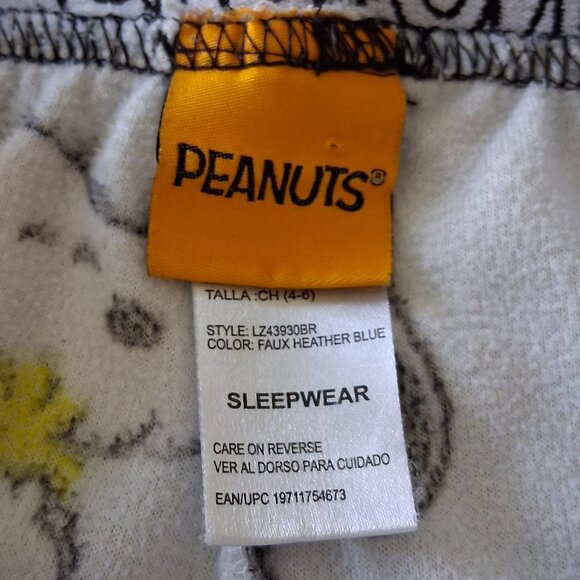 PEANUTS Snoopy & Woodstock Long Pant Pajama Bottoms Women's Size S (4-6) - Picture 7 of 16